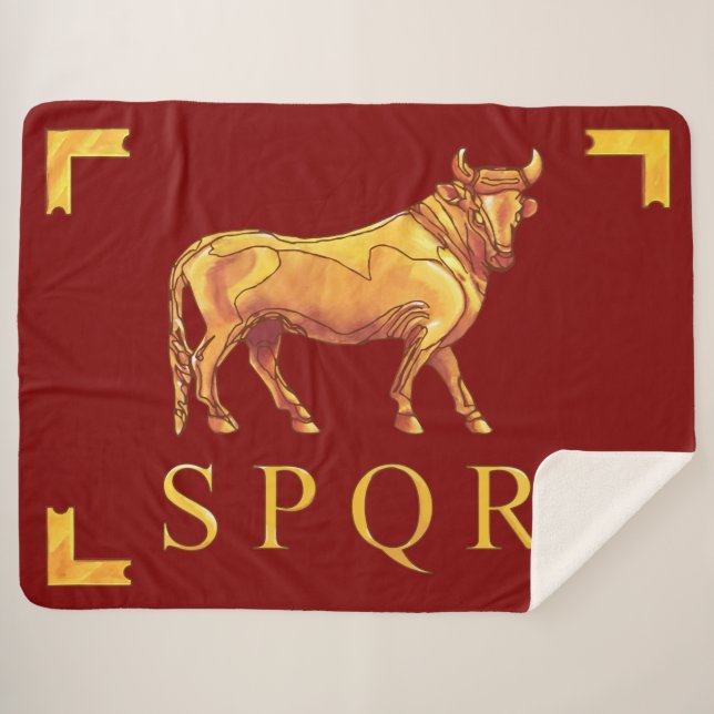 Vexilla SPQR Stier Sherpadecke (Vorderseite (Horizontal))