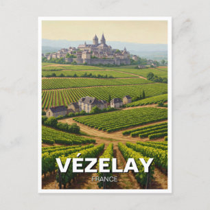 Vezelay Vézelay Burgundy Frankreich Reisen Postkarte