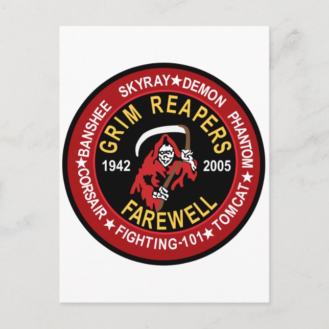 VF-101 Grim-Sensenmann Postkarte (Vorderseite)