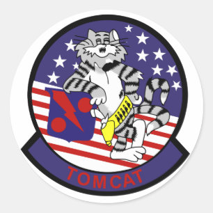 VF-11 Rote Rippers Runder Aufkleber