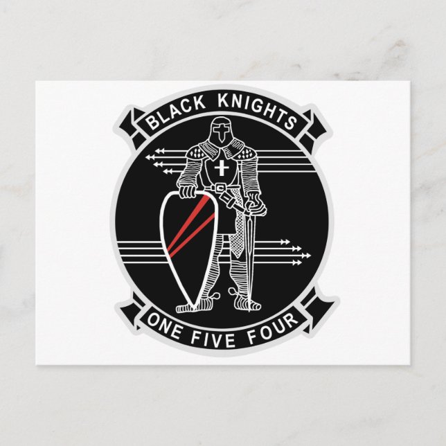 VF-154 Schwarze Ritter Postkarte (Vorderseite)