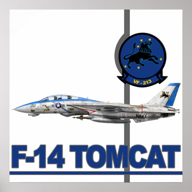 VF-213 Blacklions Print Poster (Vorne)