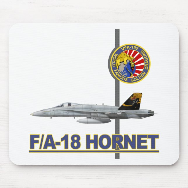 VFA-192 GOLDENDRAGONS Geschwader-Flecken Mousepad (Vorne)