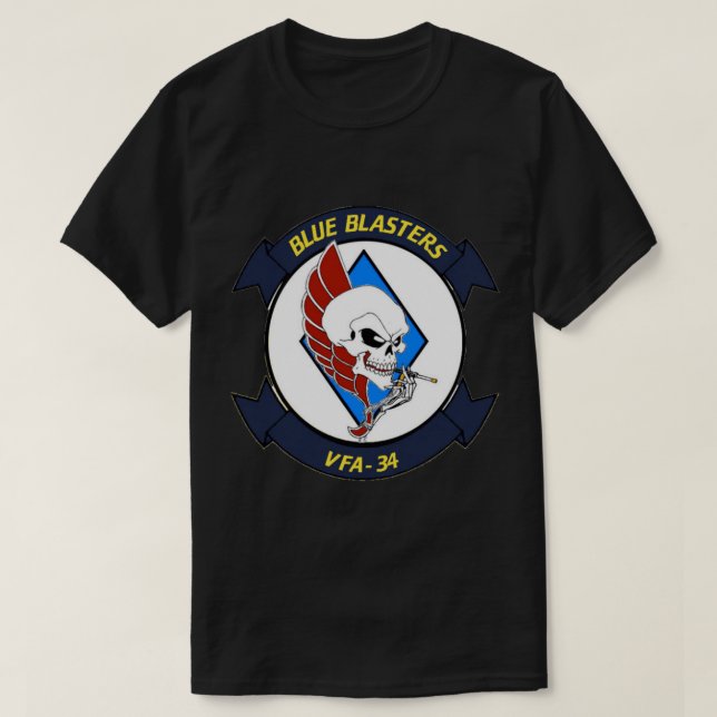 VFA-34 Blue Blasters Patch Essential T - Shirt (Design vorne)