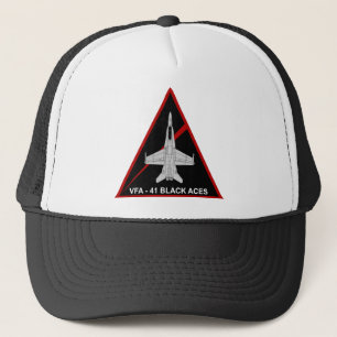 VFA - 41 Kämpfer Squadron Black Aces 3 Truckerkappe