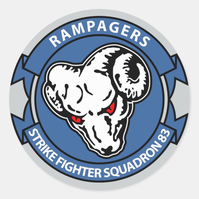 VFA - 83 - Schlachtfeld-Quadron 83 Runder Aufkleber (Vorderseite)