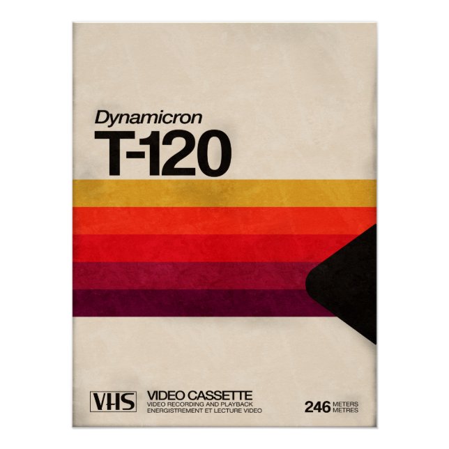 VHS Cassette 80s Poster (Vorderseite)