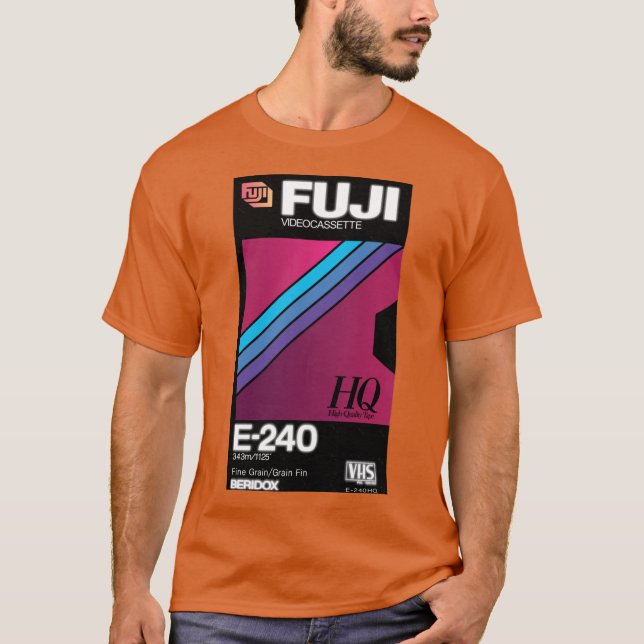 VHS Fuji E240HQ T-Shirt (Vorderseite)