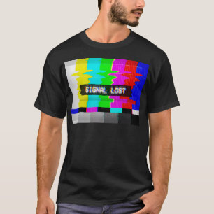 Vhs Glitch - Signal Lost Cable TV Scrambled T-Shirt