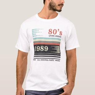 Vhs Kassette 1989 Limitierte Auflage   Geburtstags T-Shirt