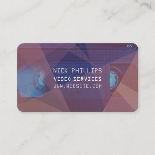 VHS-Kassette in der modernen Kunst Visitenkarte