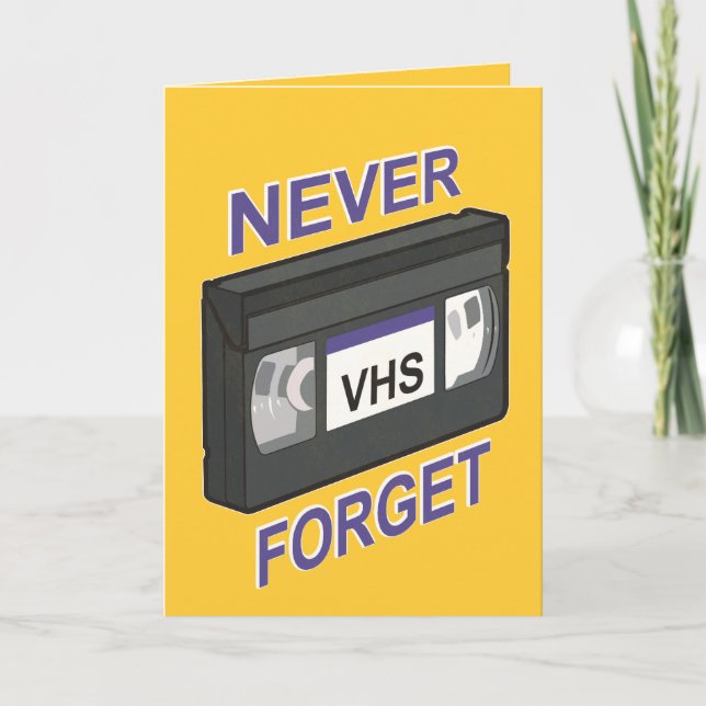 VHS, vergessen Sie nie Karte (Vorderseite)