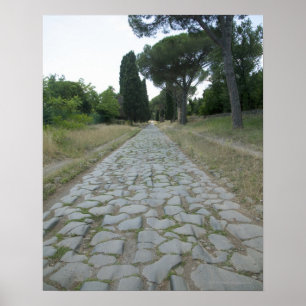 Via Appia Appian Weg, römische Straße Poster