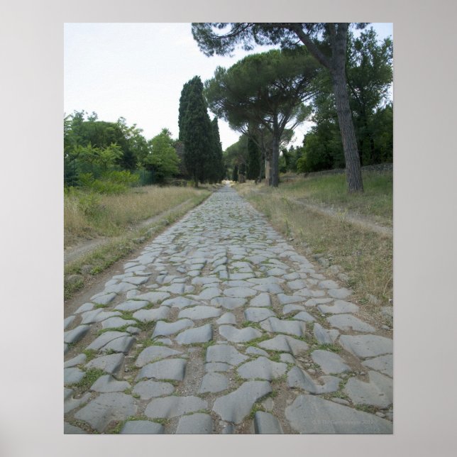 Via Appia Appian Weg, römische Straße Poster (Vorne)