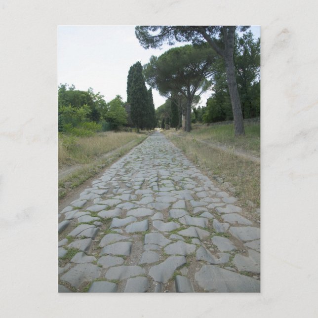 Via Appia Appian Weg, römische Straße Postkarte (Vorderseite)