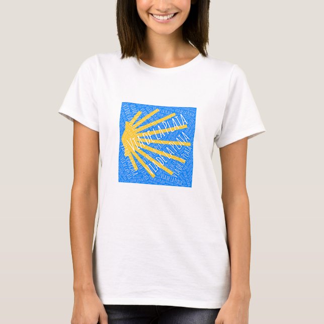 Via de la Plata Scallop Muschel T - Shirt (Vorderseite)