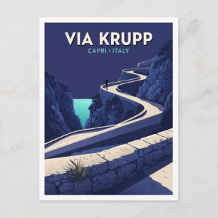 Via Krupp Capri Italien Andenken Postkarte