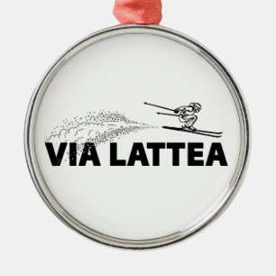 Via Lattea Skispringer Ornament Aus Metall