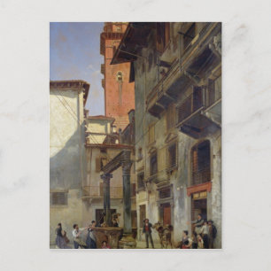 Via Mazzanti, Verona, 1880 Postkarte