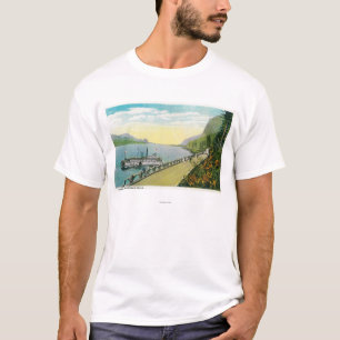 Viaduct nahe Multnomah Fällen, Columbia River T-Shirt