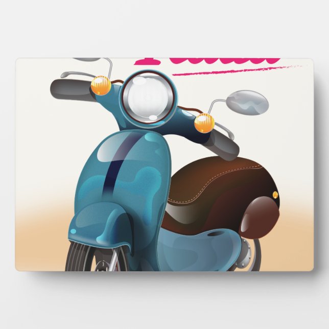 Viaggio a Italia Reiseplakat Fotoplatte (Vorderseite)