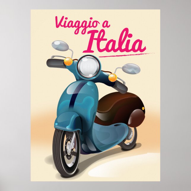 Viaggio a Italia Reiseplakat Poster (Vorne)