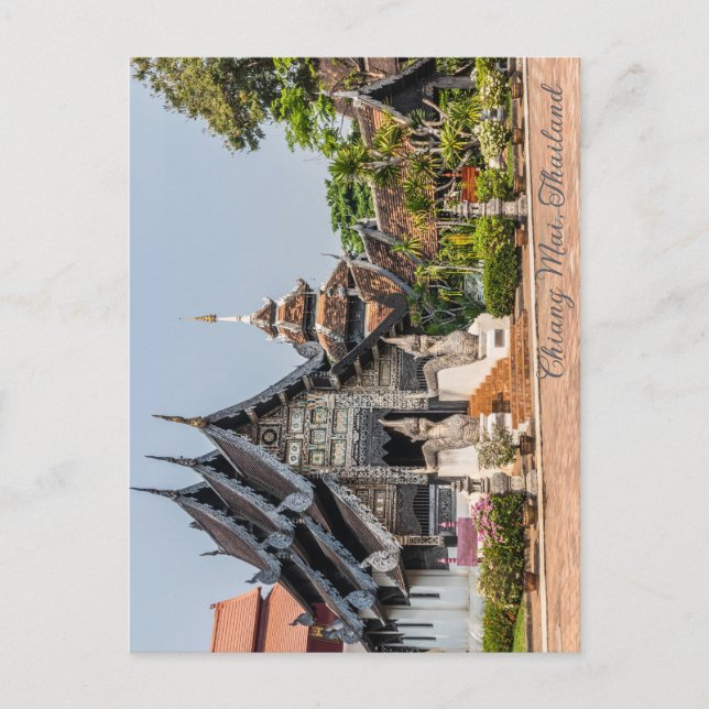 Viaharn in Wat Chedi Luang, Chiang Mai, Thailand Postkarte (Vorderseite)