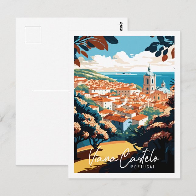 Viana Castelo Postkarte (Vorne/Hinten)