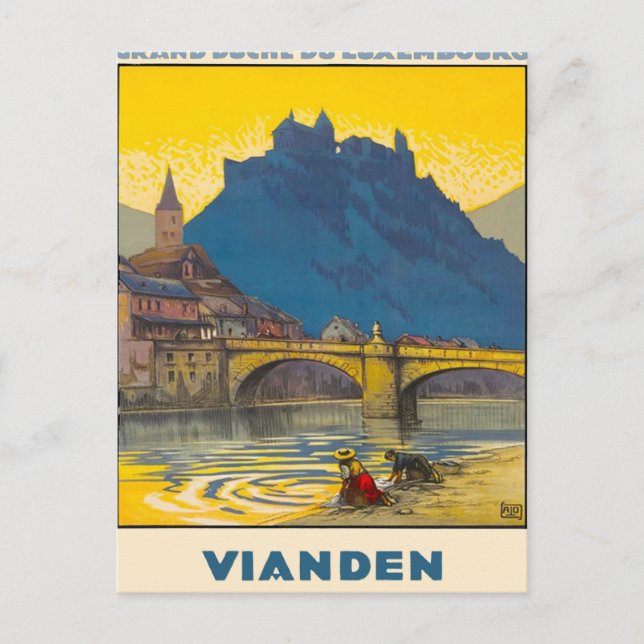 Vianden, Luxemburg Postkarte (Vorderseite)