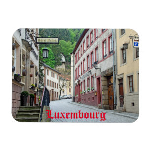 Vianden, Luxemburger Straßenszene Magnet