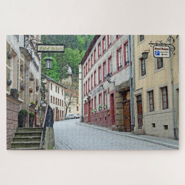 Vianden, Luxemburger Straßenszene Puzzle (Horizontal)