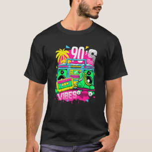 Vibe 1990er Jahre Retro Vintage 90er Jahre I Liebe T-Shirt
