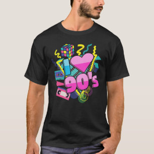 Vibe 90er Jahre Kostüm Retro Vintag 90u2019s 2 T-Shirt
