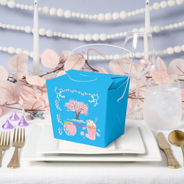 Vibe Attracts Tribe Azure Geschenkschachtel (Hochzeit)