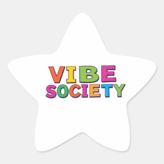 Vibe Gesellschaft Stern-Aufkleber