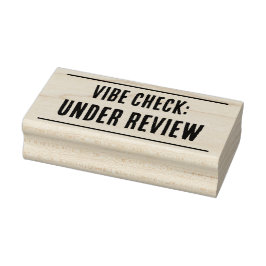 Vibe Karo: UNTER ÜBERPRÜFUNG Briefmarke Gummistempel