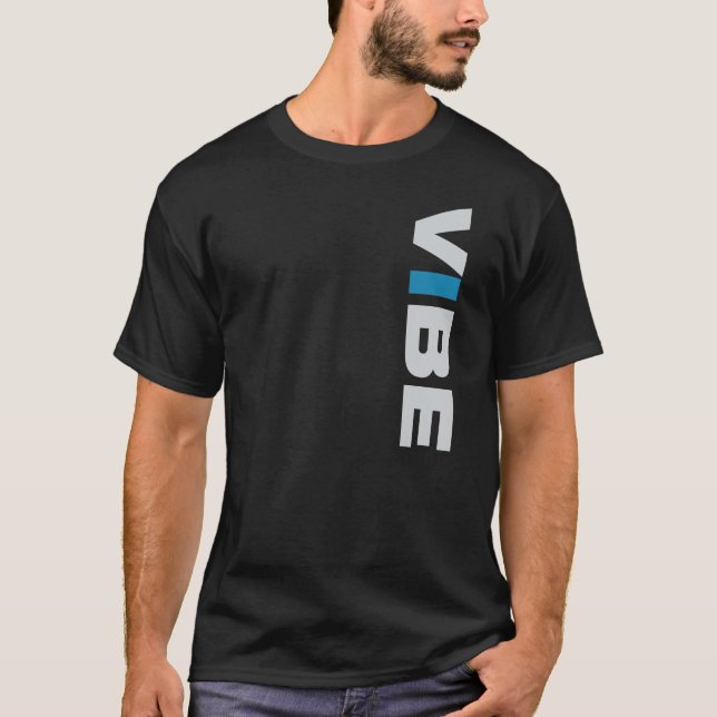 VIBE (schwarzes) T-Shirt - Front+Rückseite (Vorderseite)