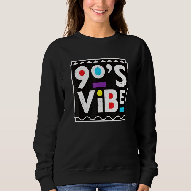 Vibe Throwback 90er Vintag Sweatshirt (Vorderseite)