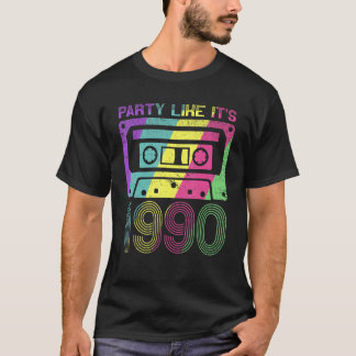 Vibe Vintag Neunziges Party wie 1990 Retro T-Shirt