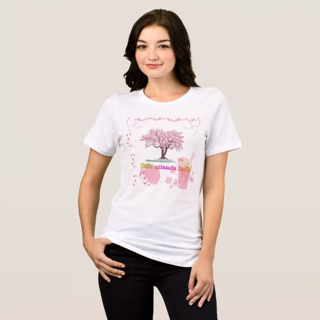 Vibe zieht Stamm an Tri-Blend Shirt (Vorderseite voll)