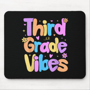 Vibes der dritten Klasse Kinder zurück in die Schu Mousepad