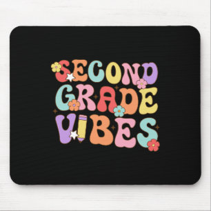 Vibes der zweiten Klasse Zurück zur Schule Retro 2 Mousepad