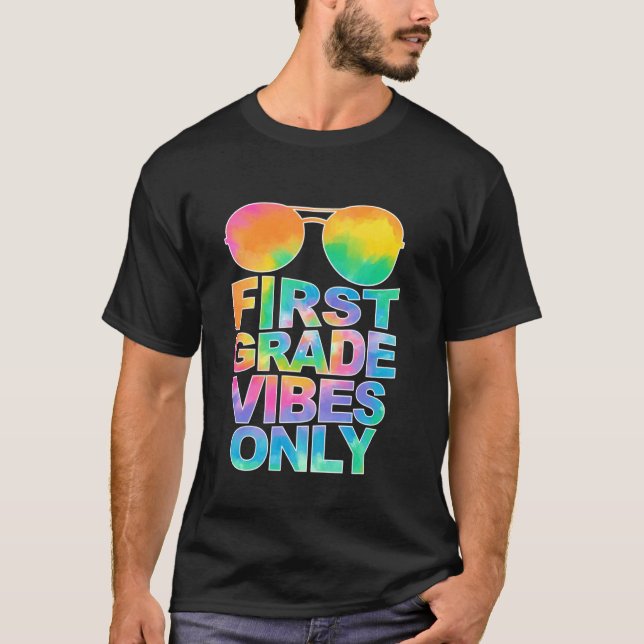 Vibes erster Klasse nur Sonnenbrille zurück zur Sc T-Shirt (Vorderseite)