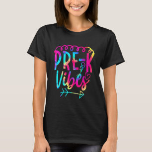 Vibes für die Vorschule Zurück zur Schule Tie-Dye  T-Shirt