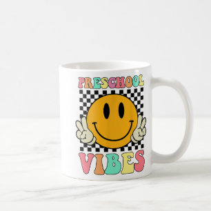 Vibes Retro Lehrer Kind letzte Schule Kaffeetasse