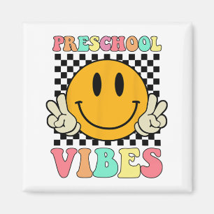 Vibes Retro Lehrer Kind letzte Schule Magnet
