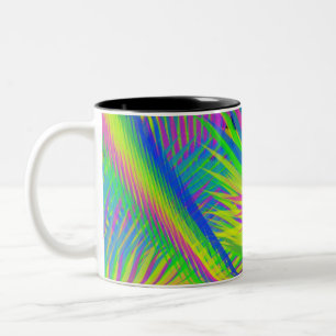 Vibes Tasse   Lebhafte tropische Abstrakte Kunst