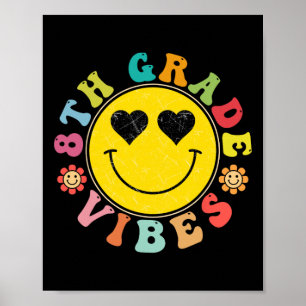Vibes vom 8. bis 19. Jubiläum mit dem Face Smile z Poster