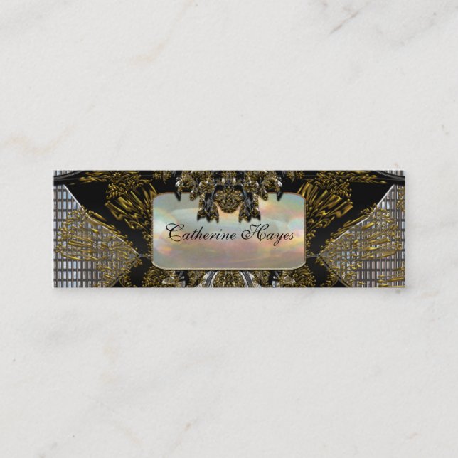 Vibetto Skinny Elegante Beruflich Mini Visitenkarte (Vorderseite)