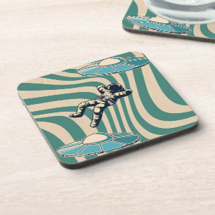 Vibing Astronaut Getränkeuntersetzer